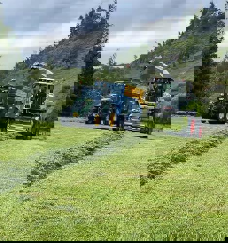tractor and combine harvester bought with future farming investment scheme scotland